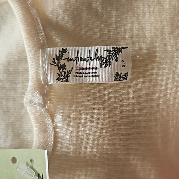 Free People Intimately Women Knit Yellow Spaghetti straps Tank Top/Cami Size S P - Picture 9 of 11